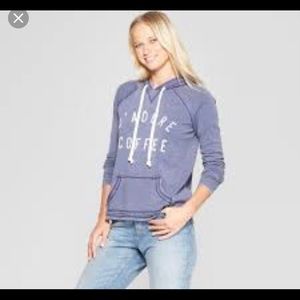 NWT J’adore coffee love graphic hoodie sweatshirt